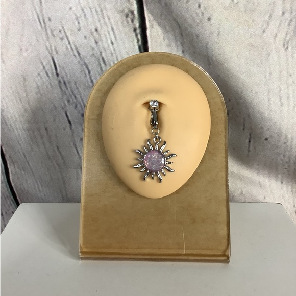 Clip-On Belly Button Ring - Picture 2 of 4